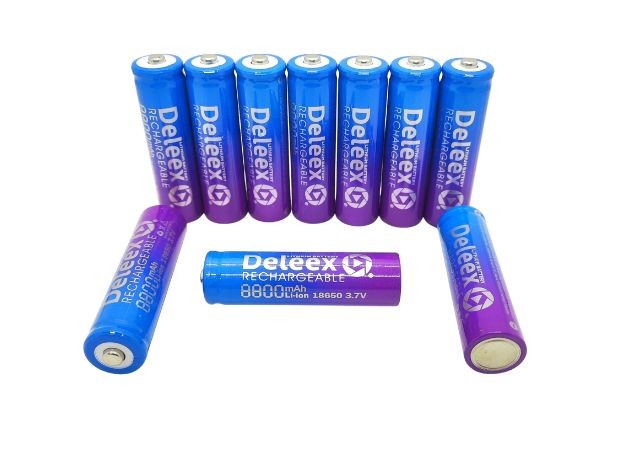 &u++ BATERIA PILA RECARGABLES 18650 DELEEX 1 TETON